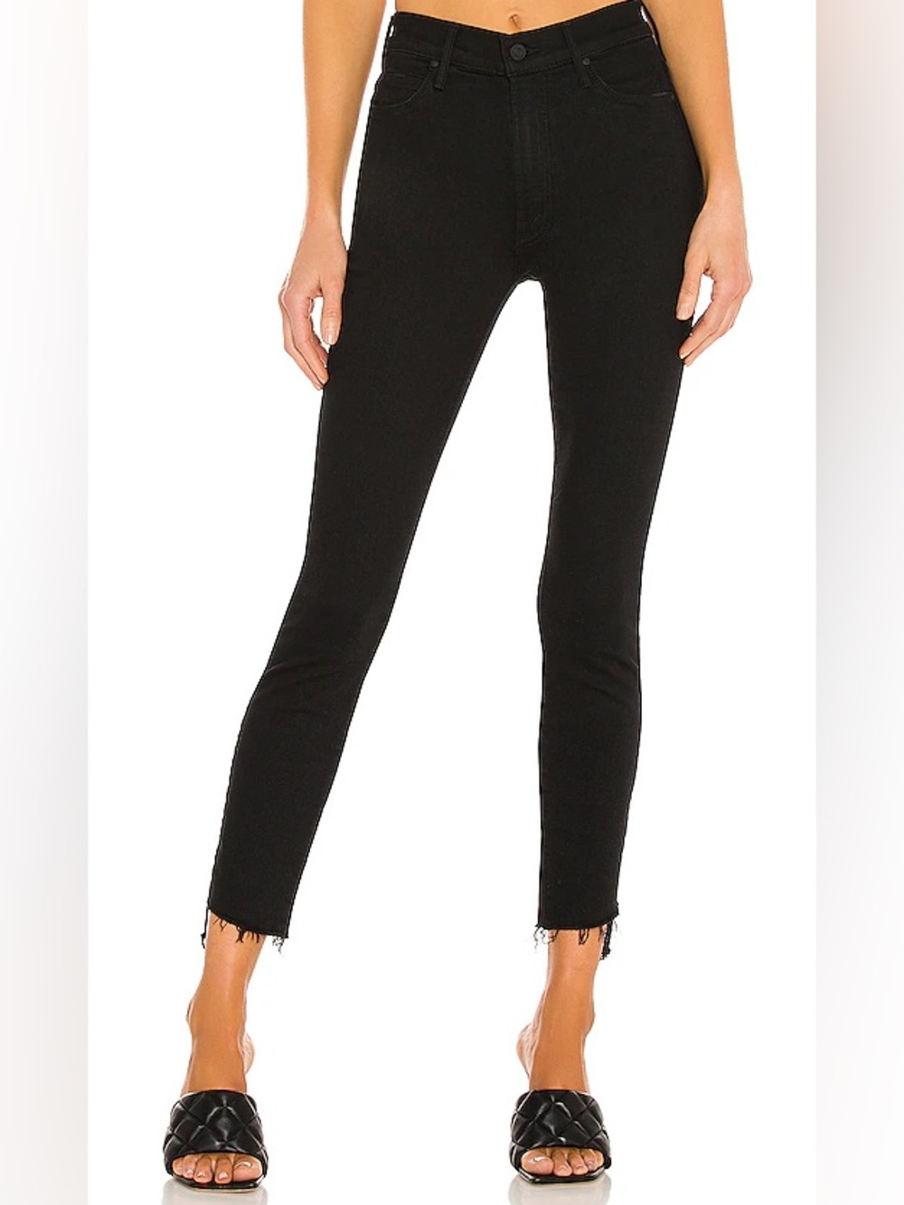 MOTHER the stunner zip ankle step fray in not guilty size 30 (US 8)
